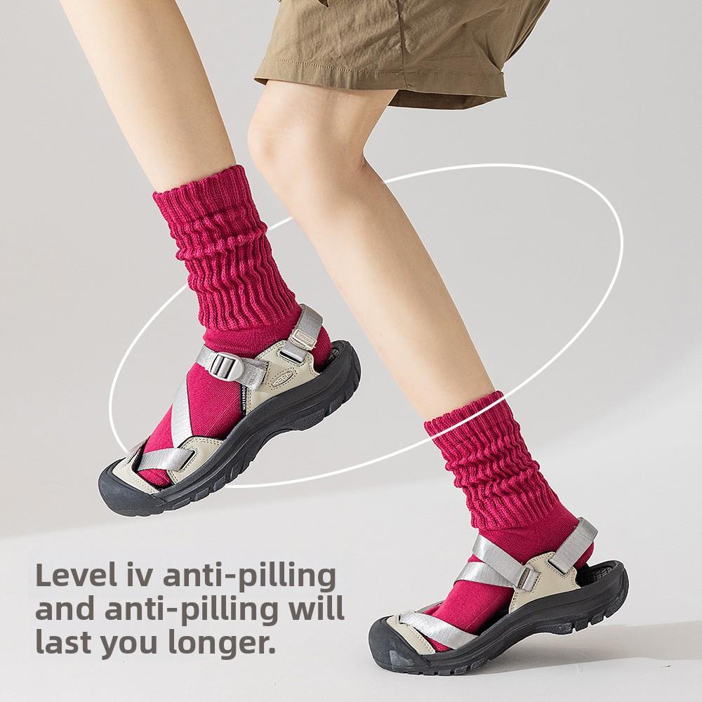 Men and Women Born Autumn and Winter Wool Ring Warm Retro Pure Cotton Tube Pile Socks