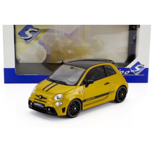Solido Fiat Abarth Diecast Car 1/18 Scale Fiat F595 Abarth 2024 (Yellow)