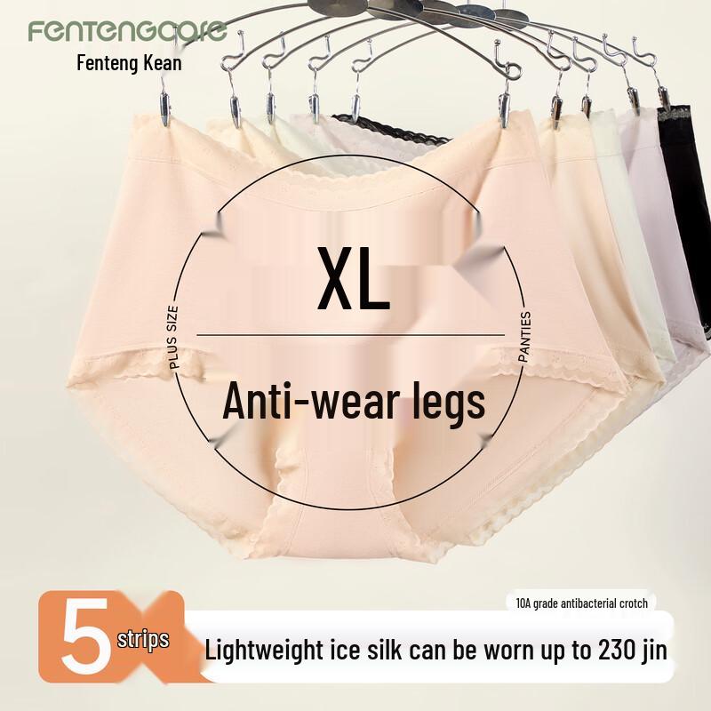 FENTENGCARE Plus Size Antibacterial Seamless Women s Briefs One Size