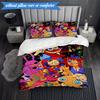 3PCS Colorful Digital Circus Bedding Set,Including 1pc Duvet Cover And 2pcs Pillowcases Perfect for Bedroom, Dormitory, Fan Christmas gift