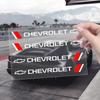 Xkfr3 4Pcs Auto Decoration Car Door Handle Logo Stickers Rearview Mirror Decals For Chevrolet Cruze Captiva Malibu Trax Aveo Spark