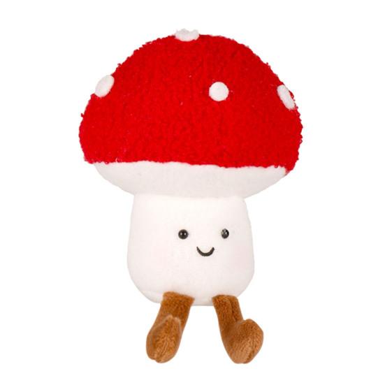 Weihnachts Pilz Plüschtier Weihnachtsbaum Plüschtier Kranz Schokoladenkuchen Stoffpuppe Feiertagsparty Heimdekoration Festivalgeschenk