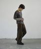 Seukeulaeteulpigsel Vtg Fade Dart Curved Line Cotton Pants [Brown]