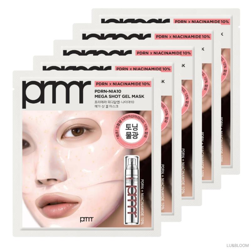 Primera PDRN-NIA10 Serum Mega Shot Gel Mask 5 Sheets (+Free gift)