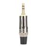 10Pcs Zinc Alloy Gold Plating 3.5mm Stereophonic Welding Plug for Audio Earphone Cableblack tail