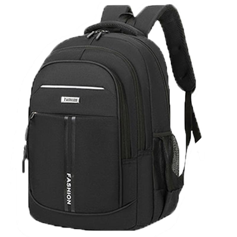 Neutral Style Backpack For Men And Women, With Multi-Layer Zippers, Suitable For Students' School Bags And Travel Bags.