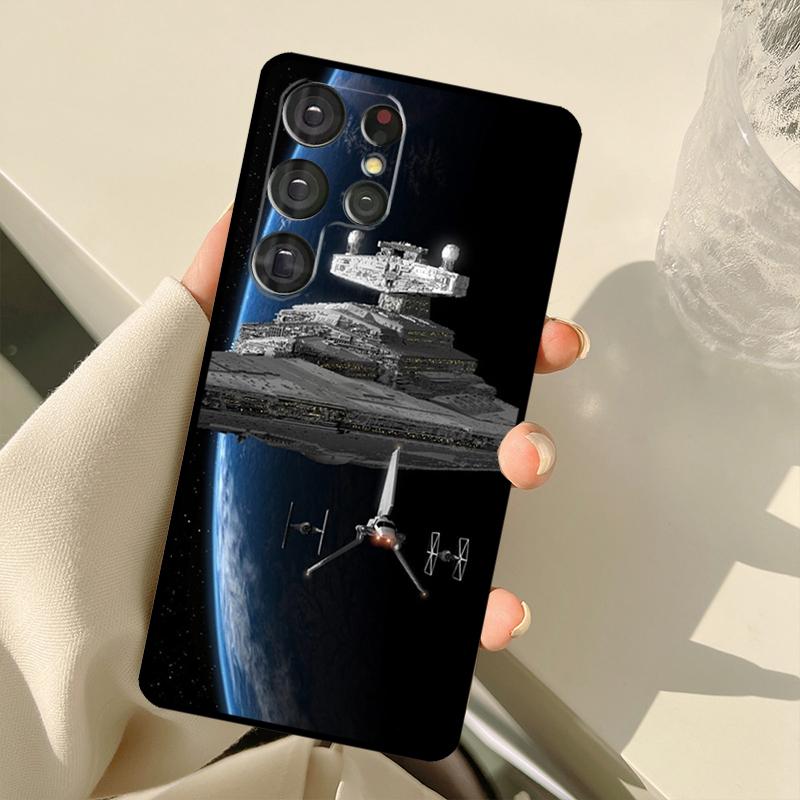 Space Ship Art Case For Samsung Galaxy S25 Ultra S21 S22 S23 S24 Ultra S9 S10 Plus S20 FE S25 FE Back Cover