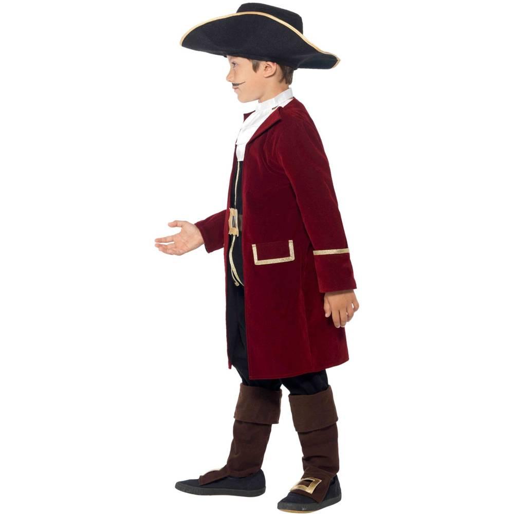 Smiffys Boys Deluxe Pirate Captain Costume Set