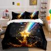 Golden Star Decorative Set Soft Comfortable Duvet Cover Bedding Set Included 1*Duvet Cover & 2*Pillowcases, Gift