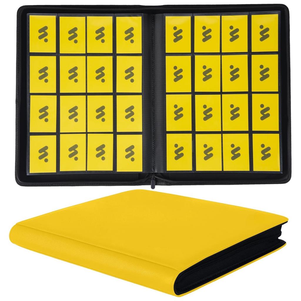 Large 1024 Hold TCG Card Binder 16 Pocket Zippered Waterproof for YuGiOh Magic Cards Anime Game Card Collection Album