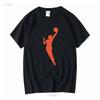 Heavy Cotton T Shirt WNBA Orange Player Only Vintage Washed Slightly Soft Fashion Designer Clothes Homme Unisex Versatile