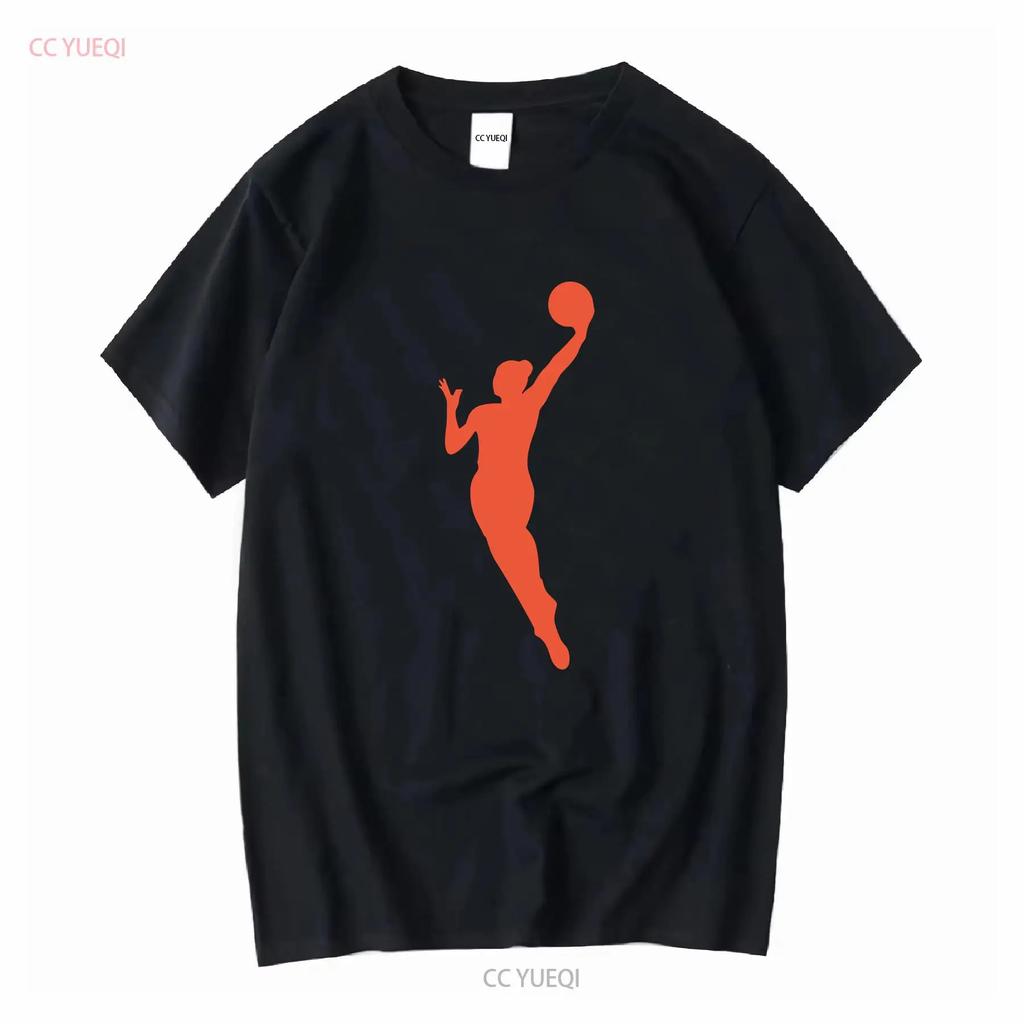 T-shirt in Cotone Pesante WNBA Arancione Solo Giocatore Lavaggio Vintage Leggermente Morbido Abbigliamento Designer Moda Uomo Unisex Versatile