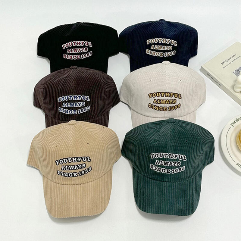 Women s Fall/Winter Corduroy English Men s Hat C7355_Beige