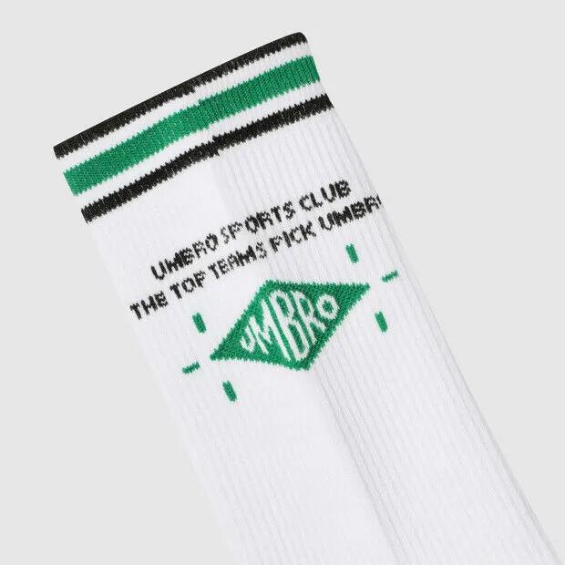 Graphic Wording Cushioning Crew Socks White UR123CSC25