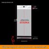 Self-Adhesive Transparent Jewelry Earring Bags with Header and Hanging Hole