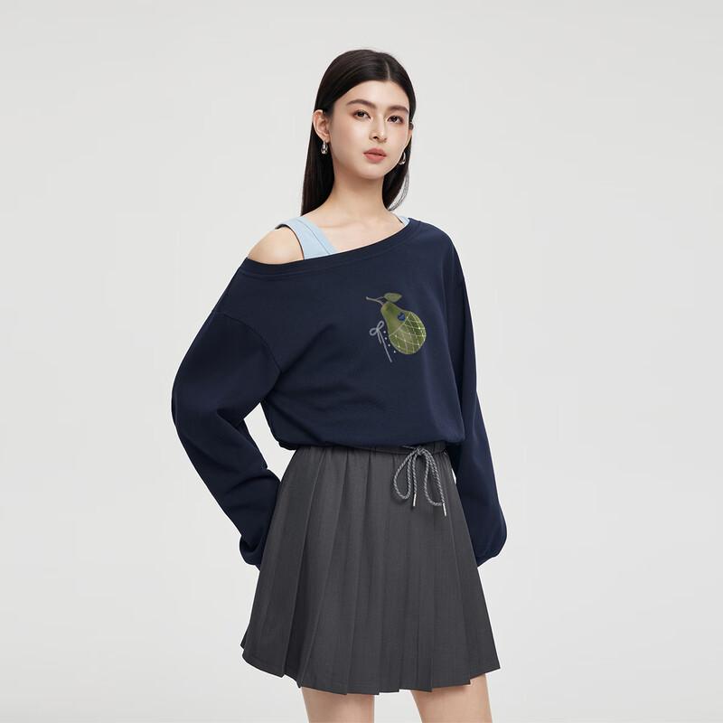 FivePlus Women's Printed Patchwork Pullover Sweatshirt