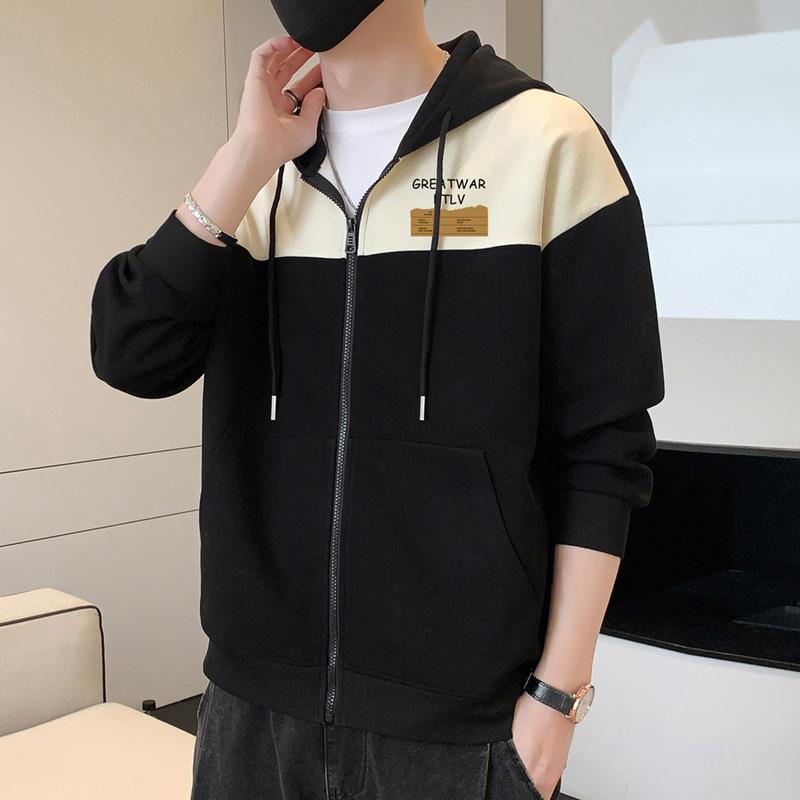 

Весна и осень, новая мужская толстовка с капюшоном All Young Handsome, футболка с длинными рукавами, кардиган, толстовка с капюшоном, базовая рубашка 4XL