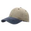 Unisex gewaschene Kappen Vintage farblich abgestimmte Baseballkappe Herren Damen verstellbar lässig Sommer Outdoor Streetwear Sport weicher Sonnenschutz
