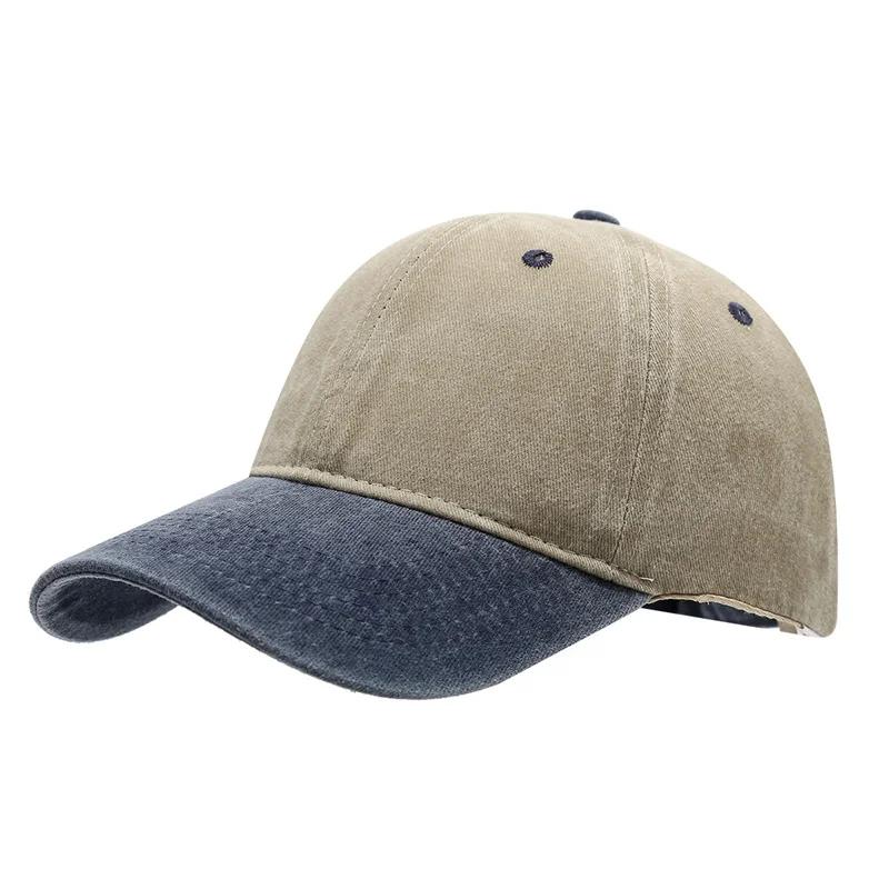 Unisex gewaschene Kappen Vintage farblich abgestimmte Baseballkappe Herren Damen verstellbar lässig Sommer Outdoor Streetwear Sport weicher Sonnenschutz