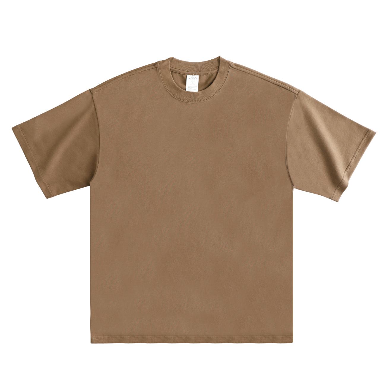 

Men s Army Green Heavyweight Cotton Small Collar Short Sleeve T-shirt Large