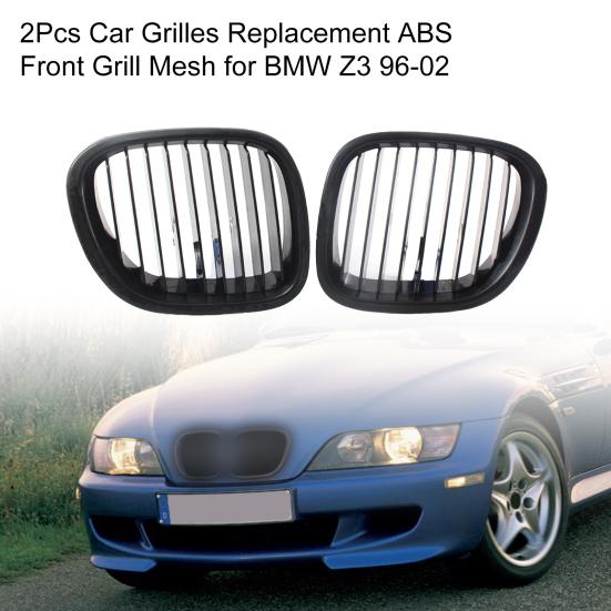 

2Pcs Car Grilles Replacement ABS Front Grill Mesh 51138412950 51138412949
