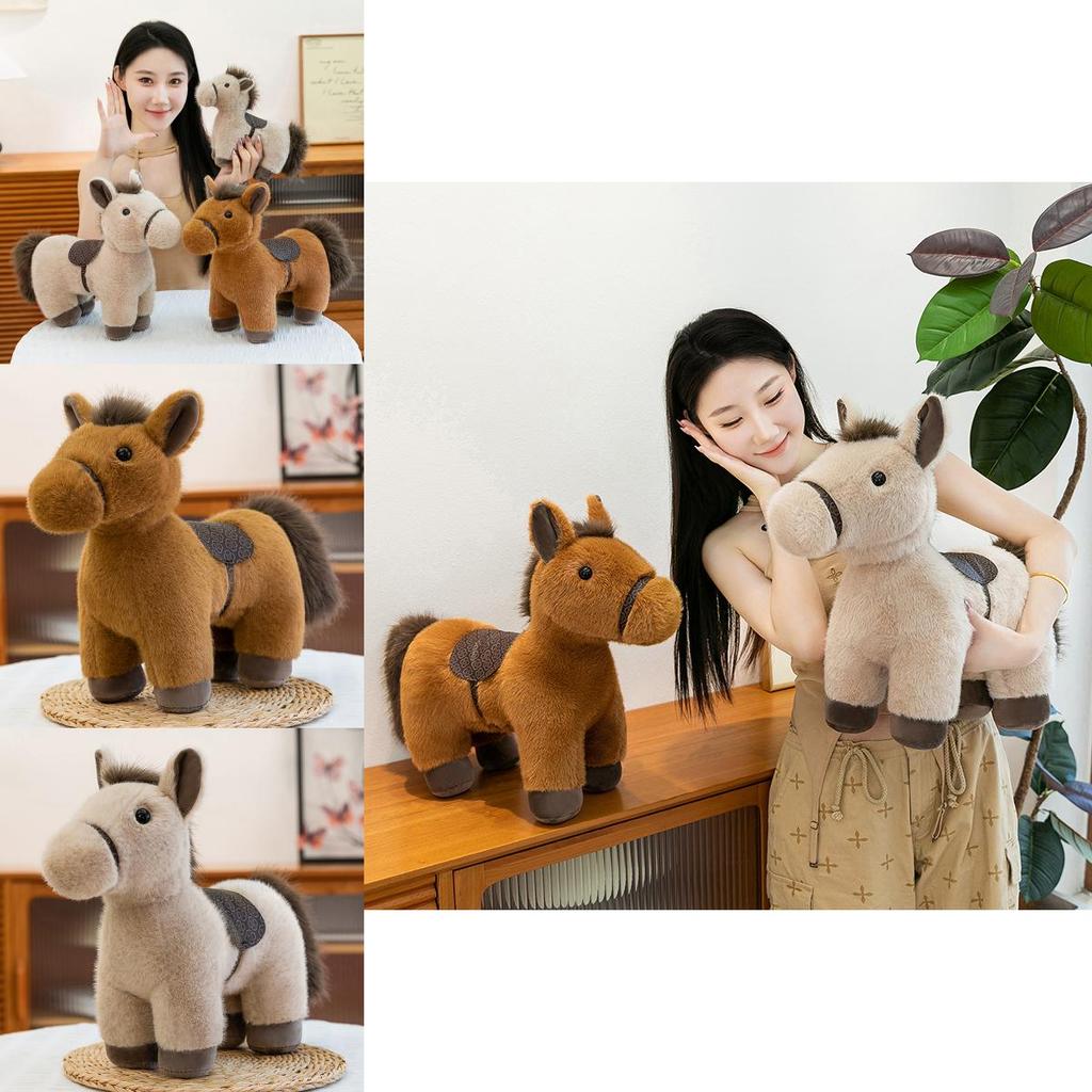 Traditional Horse Plush Toy With Pp Cotton Filling For Kids And Collectors