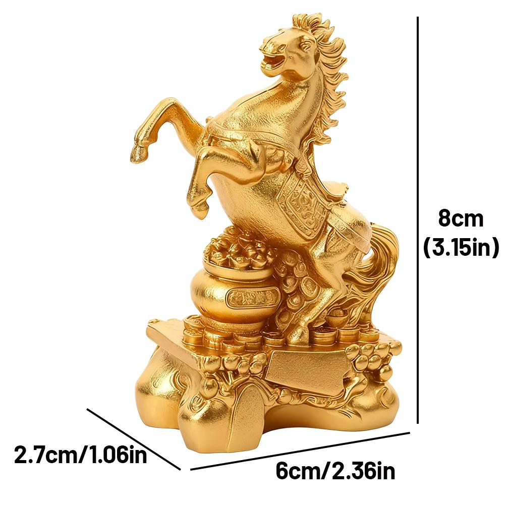 Rearing Horse Figurine Symbol Of Prosperity Charming Ornament Desktop Decorative Statue Decoration Gift Year Of Horse 2026
