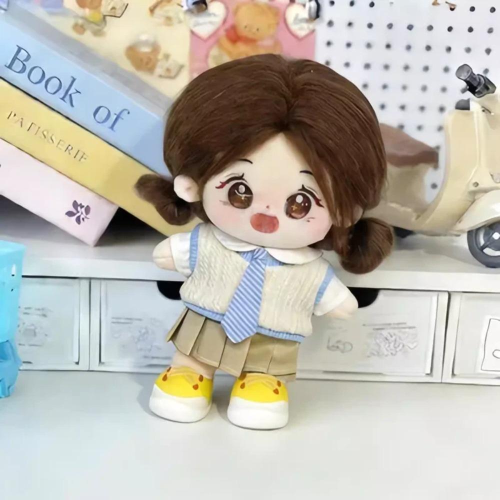 New 20cm Cotton Doll Clothes Set Kawaii Skirt Couple Outfits Super Cute Plush Doll Outfit Change Toys DIY Accessories Toy