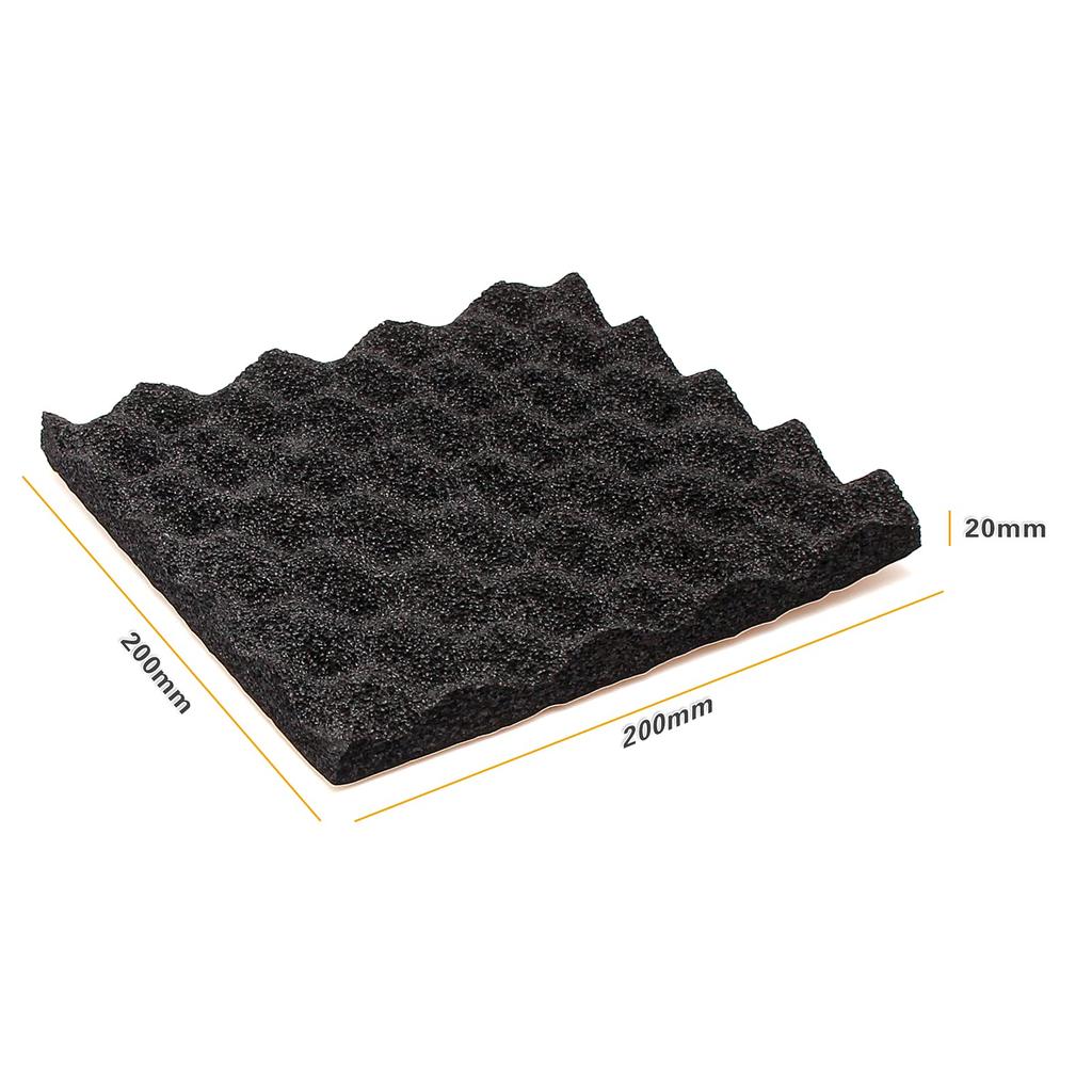 MSLANE Speaker Back Absorption Material 200mm X 20mm X 200mm 4 Sheets Soundproof Tape 20mm X 25mm X 600mm 4 Sheets Deadening Microphone Holder