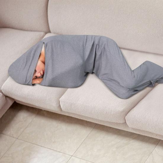 Fall Winter Thermal Sleeping Bag Breathable Compression Sleep Sack Wearable Blanket Outdoor Camping Adults Hooded Envelope Sleep Pouch