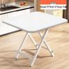 Portable Foldable Dining Table for Small Spaces - Square or Round Options for Apartments or Rental Rooms