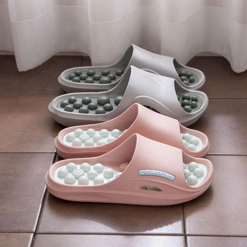 2025 Unisex Protiskluzové Masážní Pantofle s Akupresurními Body pro Domácí Použití a do Sprchy