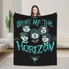 BMTH Bring Me The Horizon Blanket British Rock Band  Warm Funny Plush Throw Blanket For Couch Bed Flannel Bedspread Bed Cover