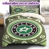Ice Hockey Logo Pattern Bedding Quilt Set Quilt Cover Pillowcase Home Decoration Birthday Gift (1*duvet Cover+ 2*pillowcase, Without Core)