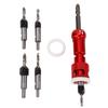 Countersink Drill Bit Set for Wood with Adjustable Depth Stop 82 Degree Carbide Tipped Pilot Screw H