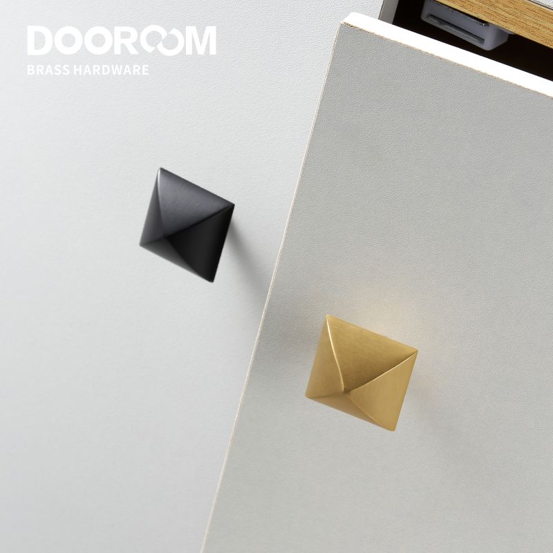 Dooroom Brass Furniture Handles Matt Brushed Nickel Yellow Bronze Pulls Cupboard Wardrobe Dresser Shoe Box Drawer Cabinet Knobs