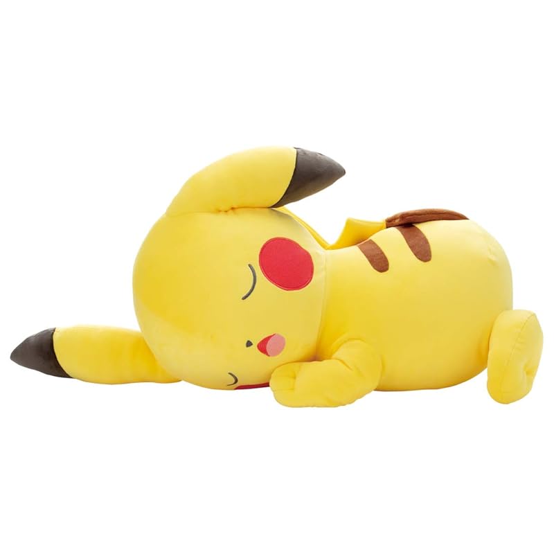 Takara Tomy Arts Pokémon Sleeping Friend Relaxing at Home Pikachu Plush Toy, Approx. 74cm Wide