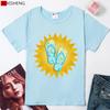 Holiday Beach Style Print Women T Shirt Summer Cool Short Sleeve O Neck Tshirt Girl White Tops Female Clothes Hh1158