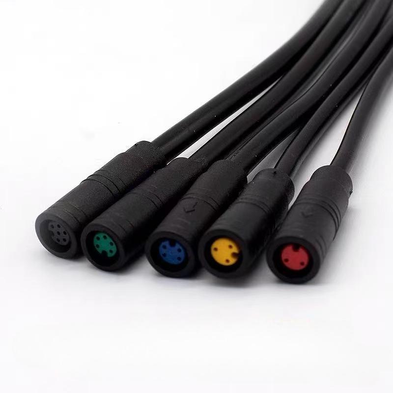 M6  2/3/4/5 Pin Core 6mm Male Female Julet Electric Ebike Butt Plug Connector Cable Signal Sensor Waterproof Scooter Wire