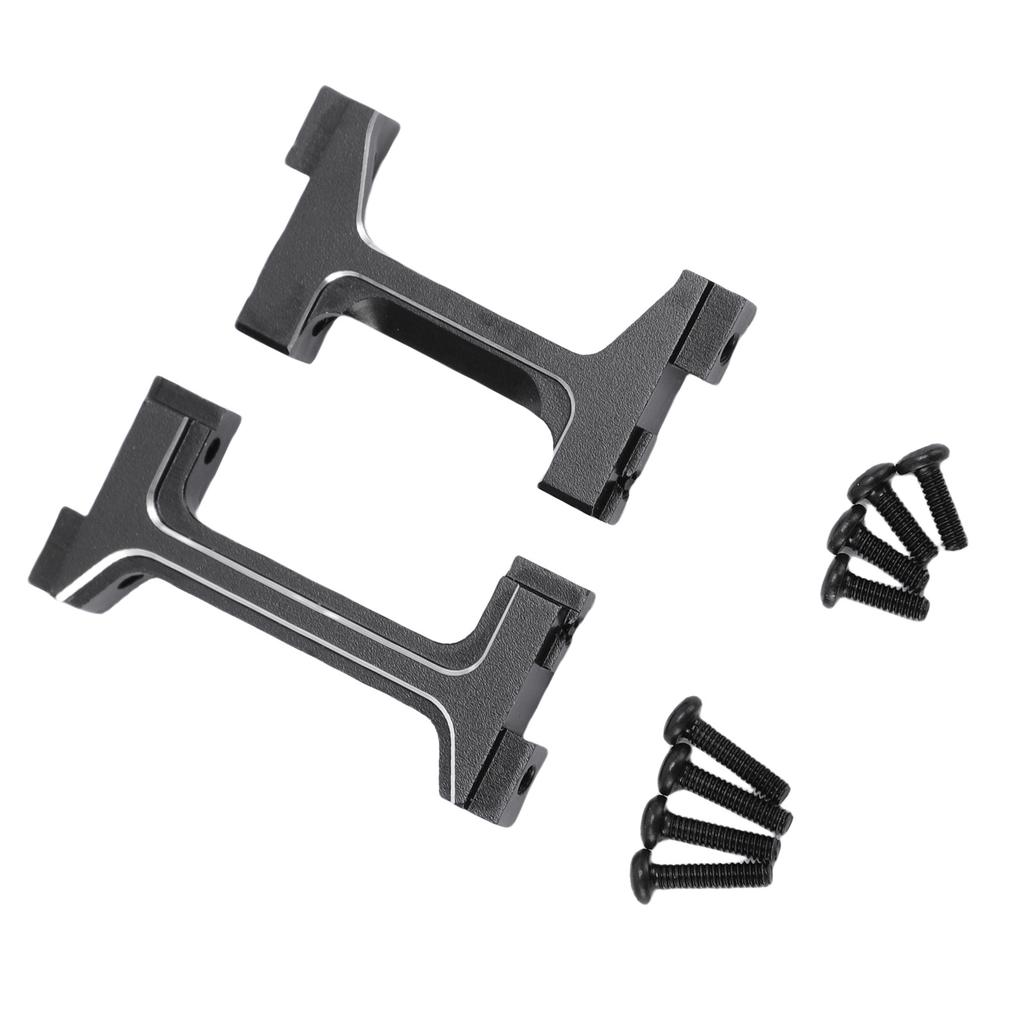 RC CNC Aluminum Alloy Bumper Bracket Set for 118 Car Front and Rear Bumper Mount Black
