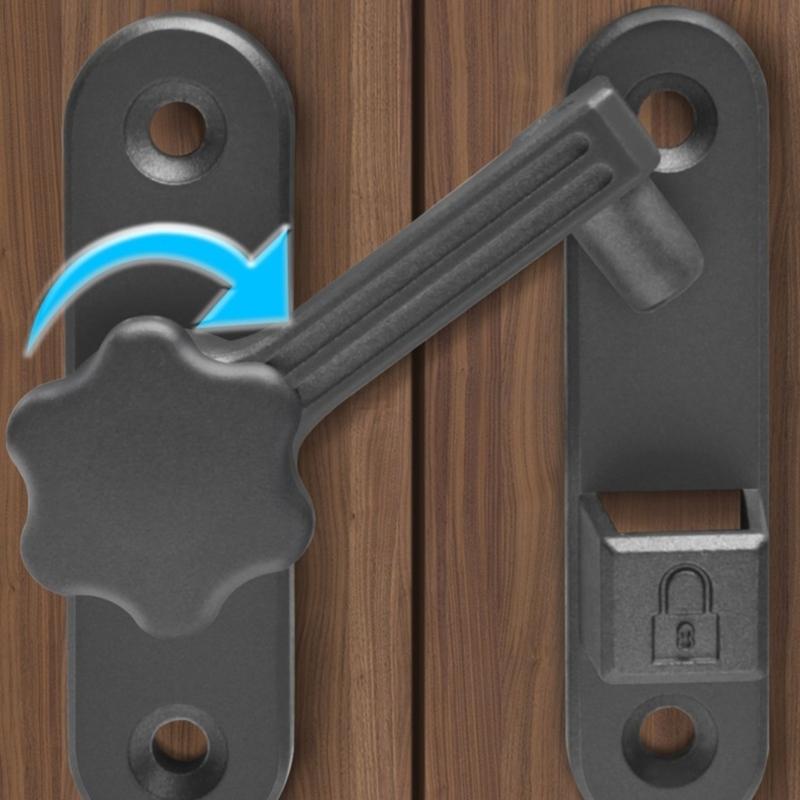 Secure Zinc Alloy Door Lock Latches Easy Installation Designs Accessory for Interior Exterior Door Rustproof Use