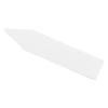 100 Pcs Plastic Flower Plant Name Gardening Stake Tag Label Marker (White)