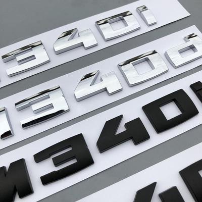Emblém s písmenem a číslem pro M M1 M2 M3 M4 M5 M6 M7 M8 X4M X5M X6M M540i M135i M335i M240i M550d M750Li nálepka na odznak do kufru auta