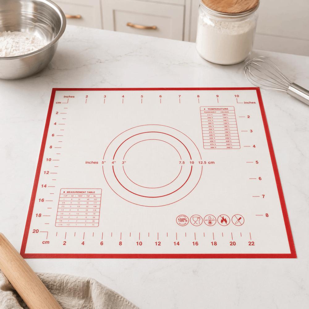 Silicone Silicone Baking Mat Temperature Chart Dough Kneading Board Durable Cooking Pad Dough