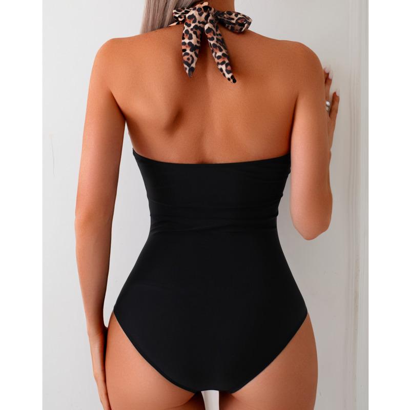Leopard Sexy Swimsuits One Piece Women's Closed Swimwear Push Up Swimming Wear Bodysuit Bathing Suits Beachwear Pool Bather 2025