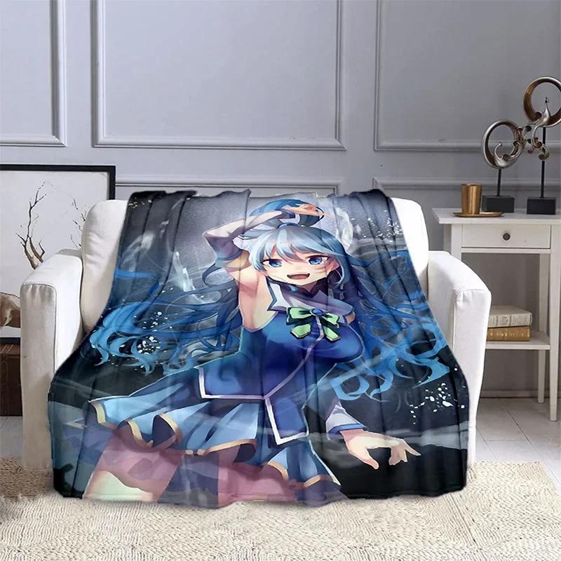 KonoSuba Gods Blessing On This Wonderful World Cartoon Megumin Soft Flannel Throw Blanket for Sofa Living Room  Warm  Cozy