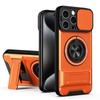KEYSION Magnetic Phone Case for iPhone 13 14 15 Pro Max 15 Plus Slide Camera Protection Upright Kickstand Shockproof Back Cover