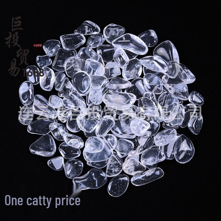 

Natural Azeztulite Crystal Pieces - Transparent White Quartz Crushed Stone Ornament
