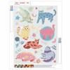 DIY 5D Diamond Art Kit Cute Cartoon Cats Pattern Sparkling Rhinestone Canvas for Bedroom Living Room Decor Wall Art Craft Painting Kit