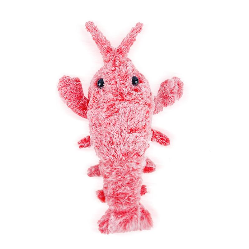 Soft Lobster Interaktivní Hračky pro Psy, Zábavné Interaktivní Plyšové Hračky pro Psy, Střední Hračky Pro Psy Skákací Mobilní Hračky pro Psy, Hračky Klidná Zvířata Robustní Hračky na žvýkání pro štěňata